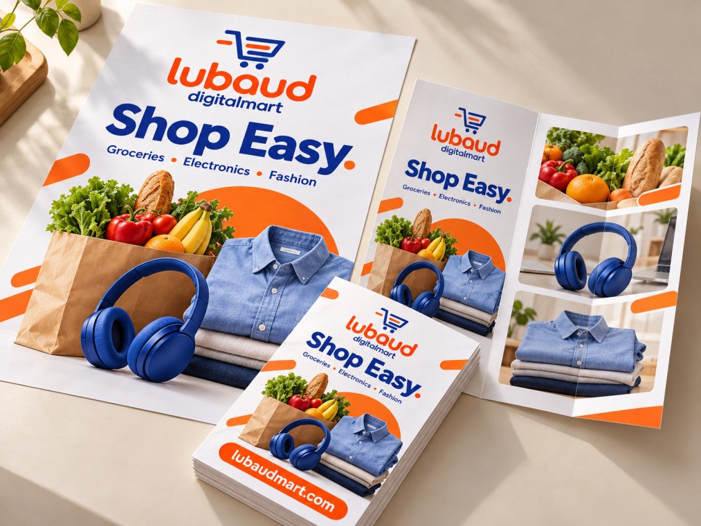 Professionally printed flyers, posters and brochures